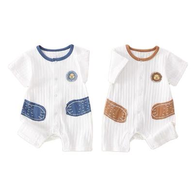 China Wholesale 100% Cotton Baby Clothes Knitted Sleeveless One Piece Baby Pajamas One Piece Factory Outlet for sale