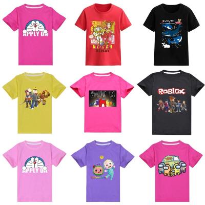 China Wholesale Breathable Kids Cotton T-shirts Baby Printed T-shirts Summer Kids T-shirt Children's T-shirts for sale