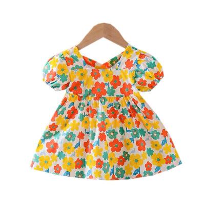 China Amazon fashion summer shorts washable sleeve kids casual cute girls dress cheap wholesale for sale