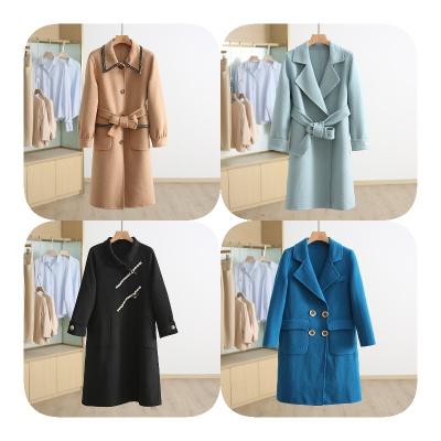 China High Quality Breathable Women's Winter Clothes Handmade Women's Coat Women's Coat Long Wool Ladies Double-sided Cashmere Wool for sale