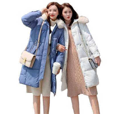 China Factory Direct Wholesale Women's Winter Coat Thick Cowl Bottom Loose Mid Length Jacket Viable for sale