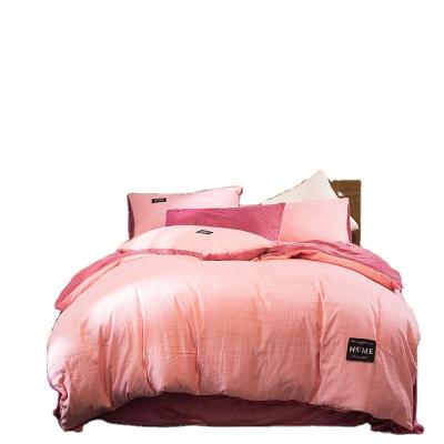 China Anti-pilling Cotton Crystal Velvet One Face Fabric Microfiber Bedding Luxury High Quality Comfortable Flexible Quilted Duvet Cover Set B for sale