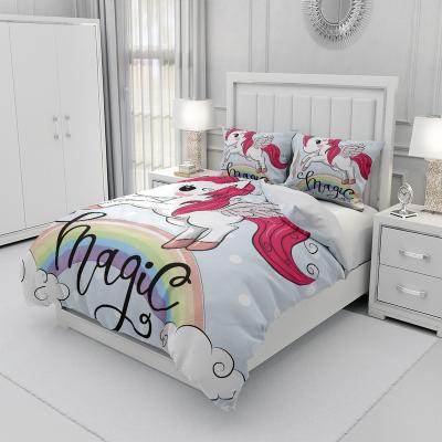 China Best Price Disposable 100% Cotton Bed Sheet Manufacturers 3 Pc Bedding Set King Size Luxury 3d Bedding Set Duvet Covers for sale