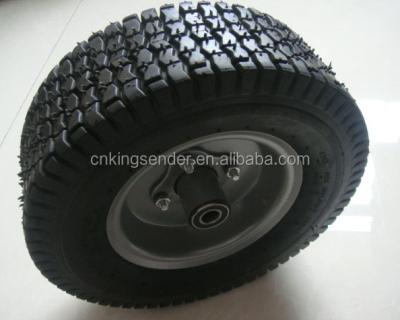 China Building Material Shops Tubeless Pneumatic Lawn Mower Tire 15x5.00-6 Wheel for sale