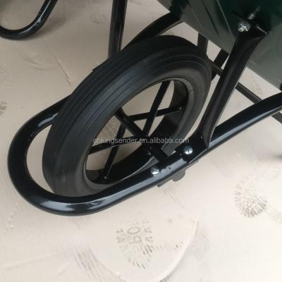 China Cart And 14x4 Wheelbarrow / Cart Wheel Barrow Wheel 16 Inch Solid Rubber Wheel for sale