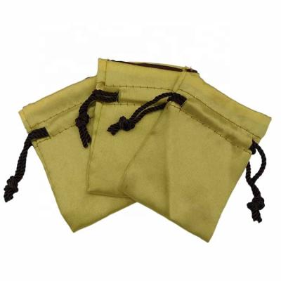 China Wholesale High Quality Security Custom 7x10cm Cotton Sateen Drawstring Bag for sale