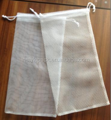 China Safety low price low moq good quality mesh promotional nylon drawstring bag for sale