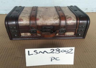 China L32 Antique Leather Trunk for sale