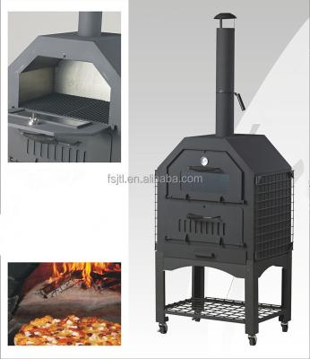 China Steel popular garden stove multifunctional outdoor pizza baking BBQ oven for sale