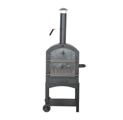 China Huge Outdoor Charcoal Fired BBQ Grill Pizza Oven With Pizza Stone for sale