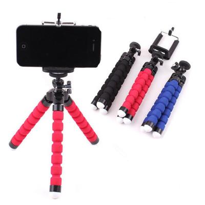 China Amazon Adjustable Hot Selling Mini Sponge Octopus Tripod Stand For Mobile Phone Lazy Stand Deformation Living Flowing Portable Camera Tripod for sale