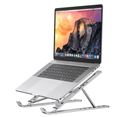 China Macbook Pro Foldable Portable Aluminum Foldable Stand Base Adjustable Laptop Bracket Notebook Stand Holder Computer Accessories for sale