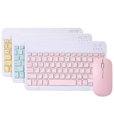 China Mini Keyboard 2.4GHz Multicolor Waterproof Rechargeable Wireless BT Keyboard for iPad Smartphone PC MacBook Android IOS for sale