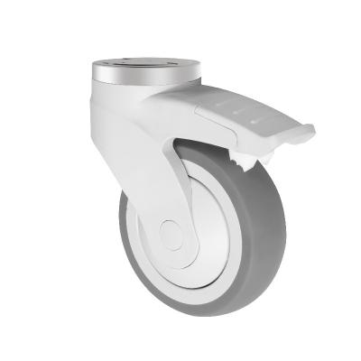 China 3Inch 75mm plastic transport/hospital casters and medical casters for sale