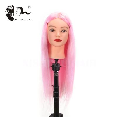 China Inflatable Wig Display Head Female Plastic Training Hair Mannequin Head for sale