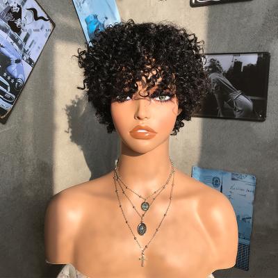 China Wholesale Price Factory Price Afro Curly Short Curly Hair Curly Wigs 100% Curly Style XISHIXIU Curly Wigs For Black Women for sale