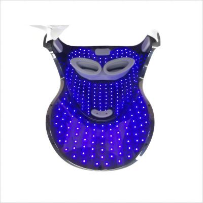 China For Home Use Led Face Mask 3 Color LED Light Photon Near Infrared Blue Red Light Therapy Skin Care Mask Beauty Salon Facial Equipment for sale