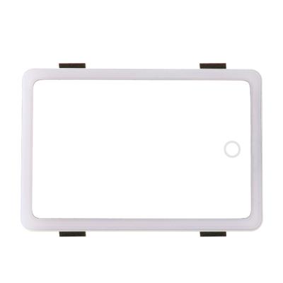 China Universal Double Sided Car Interior Mirror Auto Sun Shade Car Makeup Mirror Portable Led Cosmetic Mirror With Led Lights for sale