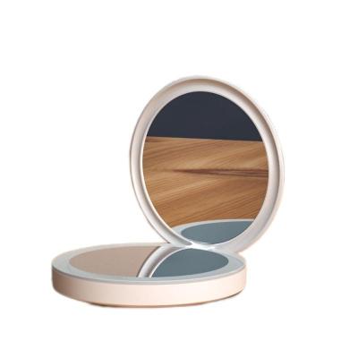 China Hot Selling Double Sided Led Compact Mirror With Light Portable Mini Smart Sensor Pocket Travel Mirror With Light for sale