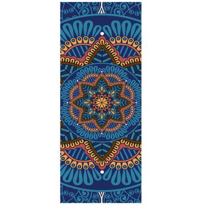 China Wholesale Non-Slip/Durable/Eco-Friendly Yoga Pilates Custom Design Chakra Mandala Suede Band Luxury Yoga Mat for sale