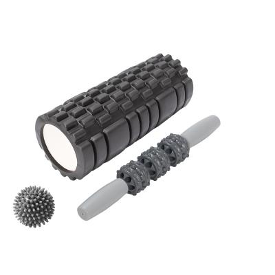 China Wholesale Durable/Eco-Friendly/High Density Exercise Physiotherapy Massage EVA Pilates Custom 3 in 1 Yoga Set Foam Roller for sale