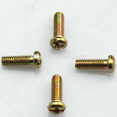 China Pan Head Bolt Window Screw Pan Yellow Zinc Plated Chinese for sale