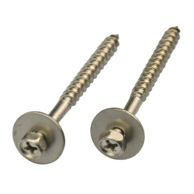 China Cross Recessed HEX Hexagon Head Screw Tapping Screw With Washer for sale