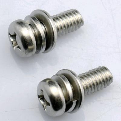 中国 Stainless Steel Phillips Pan Head Combination Screws With Gasket 販売のため