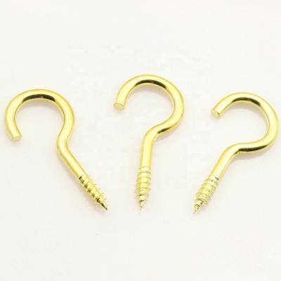 中国 Oval Brass Plated Hanging Wooden Hook Screws For Furniture 販売のため