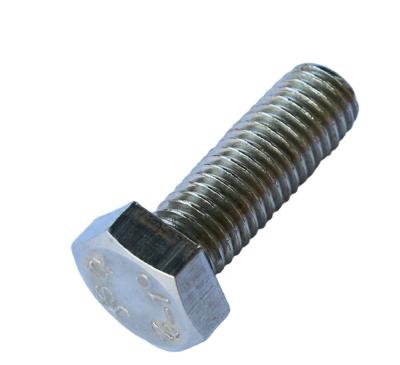 China DIN933 HEX Stainless Steel Hex Head Machine Screw Bolt Fasteners for sale