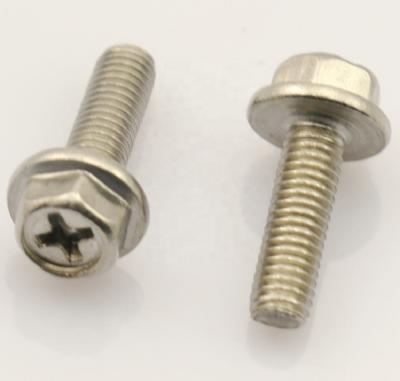 China HEX Phillips Recessed Hexagon Head with Washer Machine Screw for sale