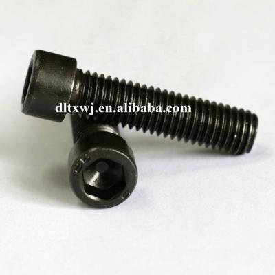 China Round 8.8 Grade Black Hex Socket Cup Head Allen Machine Screw for sale