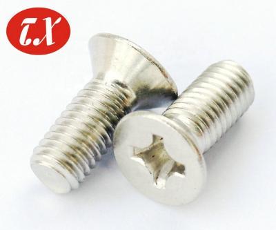 China DIN965 Phillips Slotted Flat Countersunk Head Machine Screw for sale