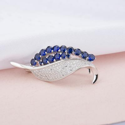 China Small rhinestone brooch jewelry brooches brooch manufacturer rhinestone leaf brooch silver Chinese rhinestone brooch for sale