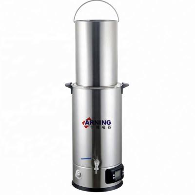 China Large Diameter (310mm) 35 Liter Stainless Steel Home Brewing Beer Boiler with Digital Panel for sale