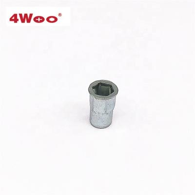 China Heavy industry flat main body half hexagon open rivet nut M3-M12 for rivet nut gun for sale