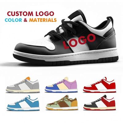 China Cushioning Customize Original White Fashion Casual Custom Air Mens 1 Woman Black Shoes Low Moq Custom Logo Sports Sneakers for sale