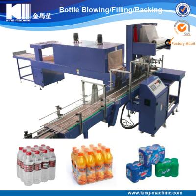 China Automatic Beverage Water Bottle Shrink Wrapping Machine / Wrapping Line for sale