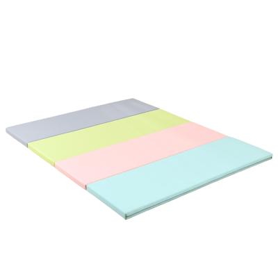 China Eco-friendly.anti-slip.water-proof Custom Made Baby Mat PU Folding Crawling Mat for sale