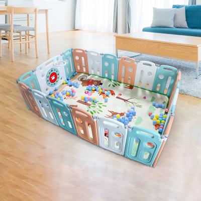 China Easy Folding / Good Quality Durable Indoor Plastic Baby Playpen For Kids for sale