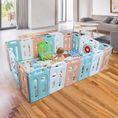 China Easy Folding Plastic Kids Playpen / Durable Quick Delivery Place For Baby for sale