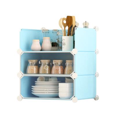 China Sustainable Modular Shelving Diy Closet Organization System Storage Cube For Kitchen for sale