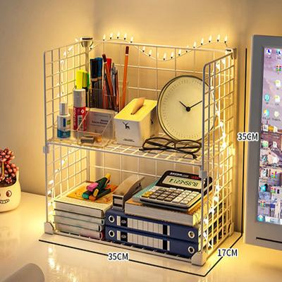 China Multi-Layer Student College Student Artifact Bedroom Shelving Unit Single Workable Dorm Office Desk Sundries Storage for sale