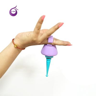 China Nail Tools Wholesale Portable Nail Beauty Tools Silicone Nail Polish Bottle Holder Finger Nail Ring for sale