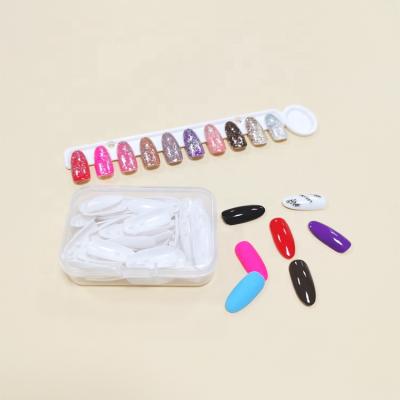 China Easy Use Size #3 Replacement Nail Tips With Clear Plastic Box 50 Tips For C9 Nail Sample Book for sale