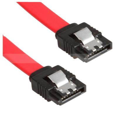 China Computer 26AWG SATA III 6.0 Gbps Female To Female Data Cable With Locking Latch Sata Cable for sale