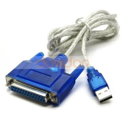 China Printer 25 Pin Male USB Printer Cable to 1284 Adapter USB Printer Cable for sale