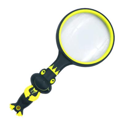 China 10X Magnifying Glass Magnifier for Kids Reading Non-Slip Handheld Magnified Glass for Work, Science and Hobby Close Observation for sale