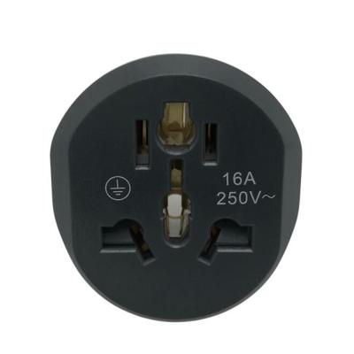 China US UK NC AU EU Plug Adapter Residential/General Purpose Universal EU 16A Converter Round 2 Pin Socket To EU Wall Plug AC 250V Travel Adapter for sale