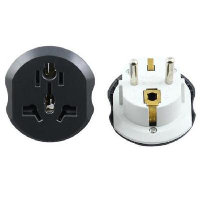 China 110~250V 16A 2500W EU Plug Adapter Residential/General Purpose Universal AU US UK NC To EU Wall Outlet for sale